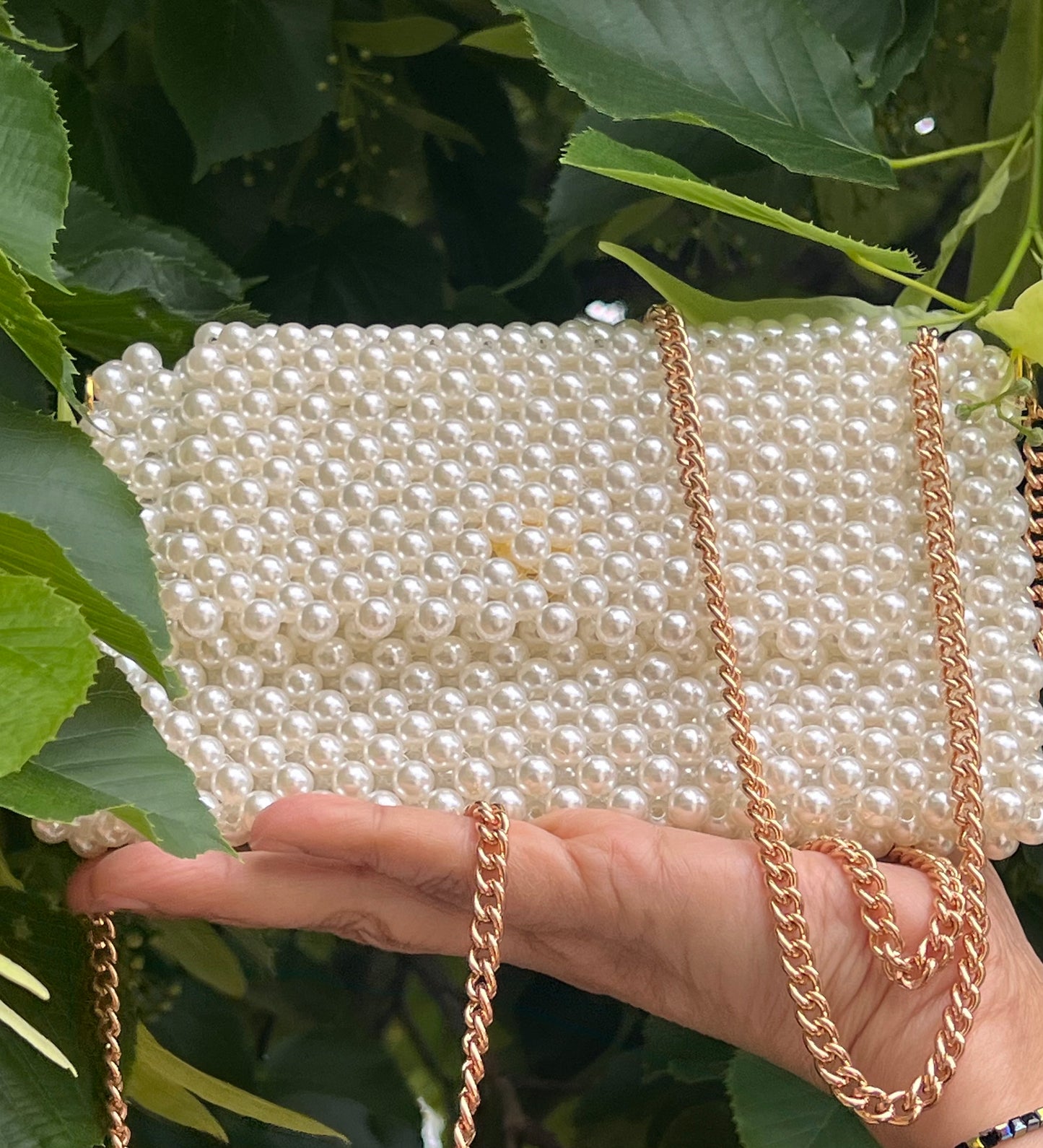 Pearl Beaded Purse