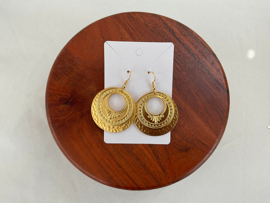 Circle Cutout Drop Earring