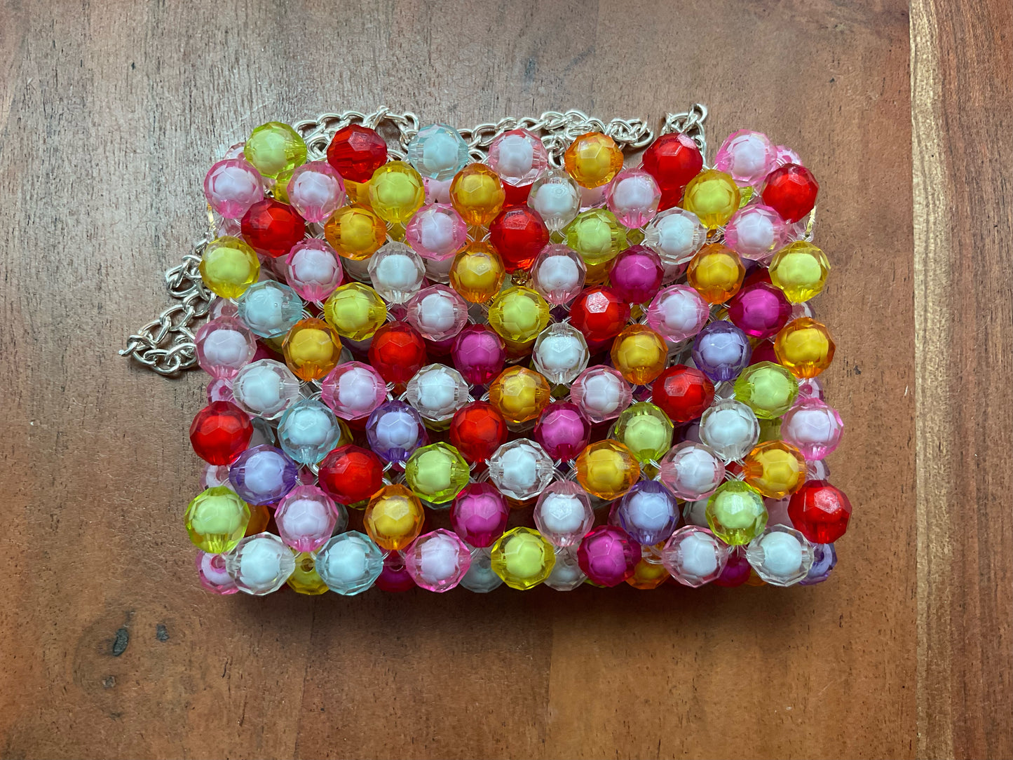 Rainbow Medley Beaded Purse