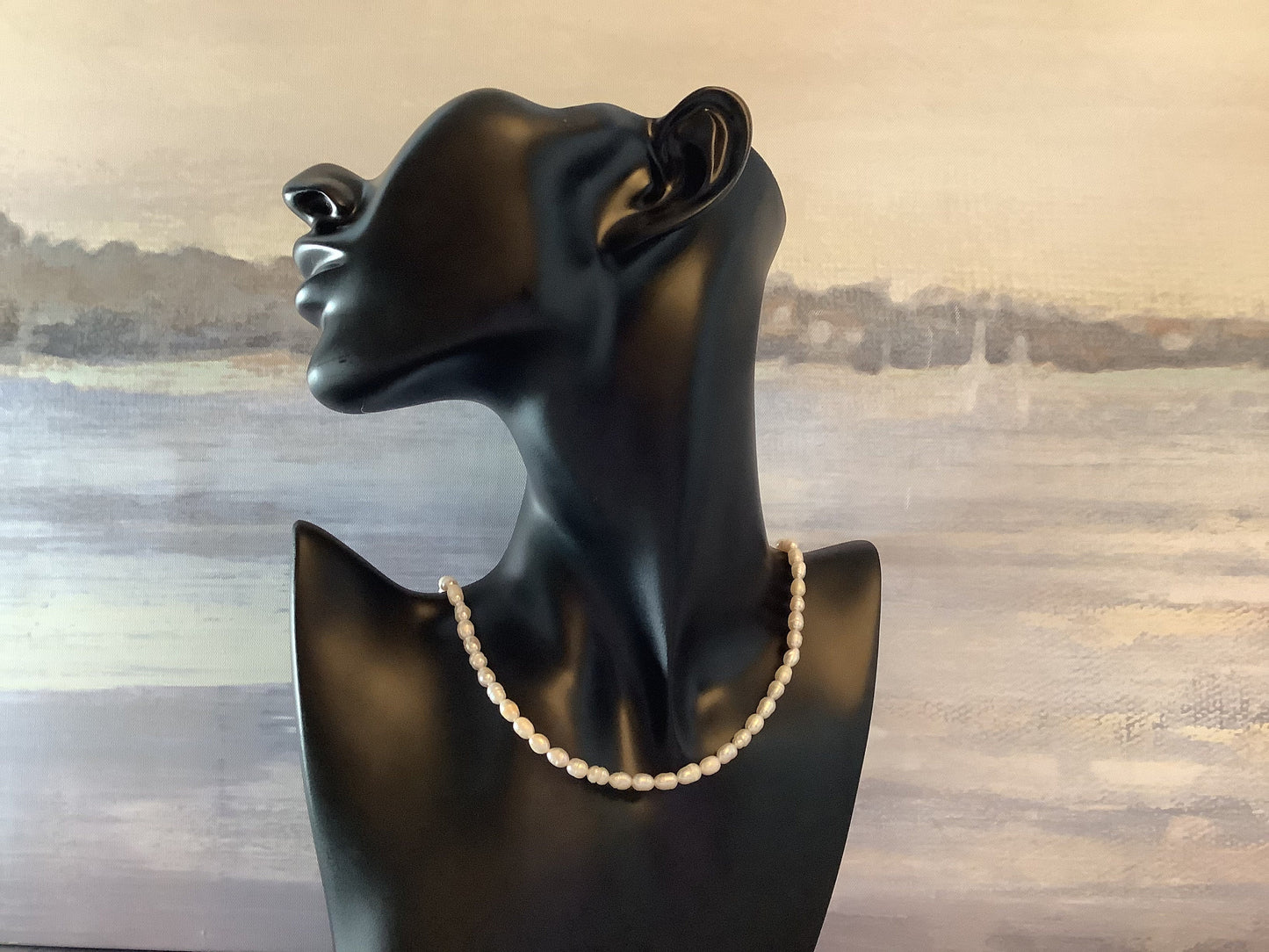 Eternal Elegance: Freshwater Pearl Necklace with Gold-Filled Clasp"